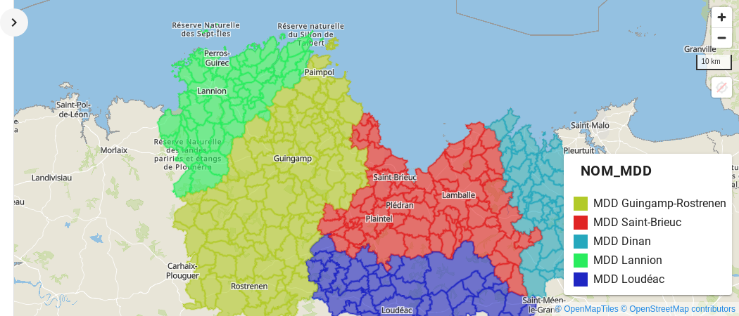 Limites Des Communes Du D Partement Des C Tes D Armor